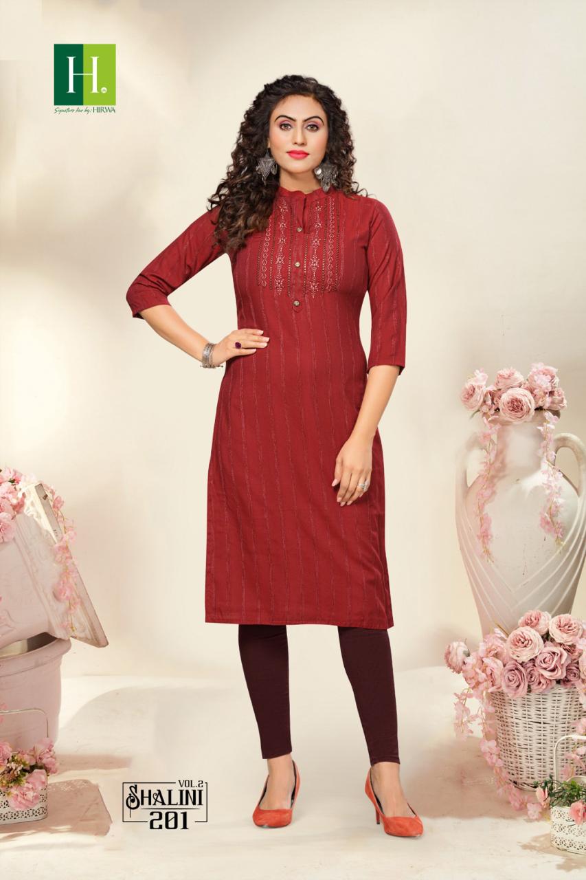 Hirwa Shalini Vol 2 Designer Kurtis Catalog